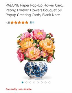 Paper Pop-Up Flower Card “12