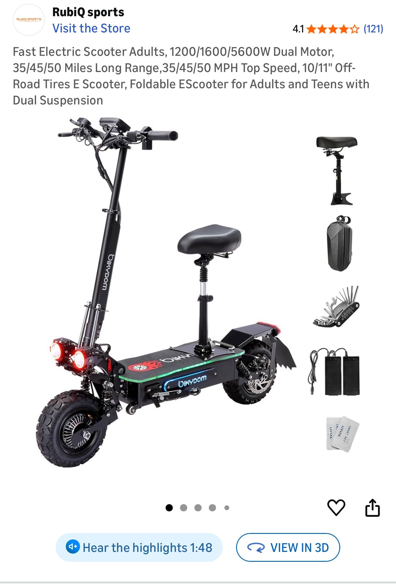 RubiQ Sports Electric Sport Scooter