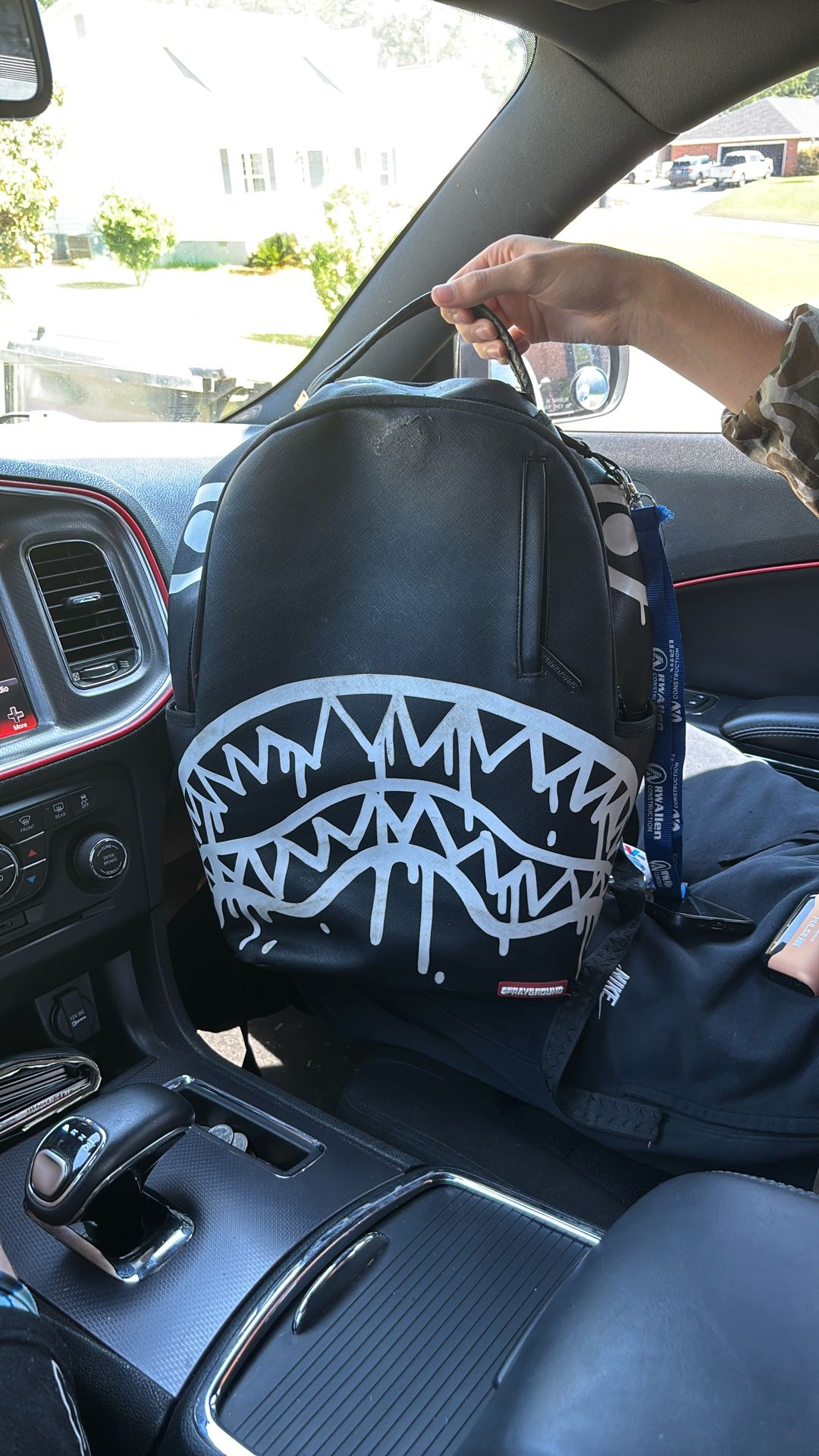 Spray-ground bookbag