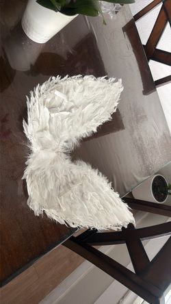 White Feather Angel Wings Costume Accessory