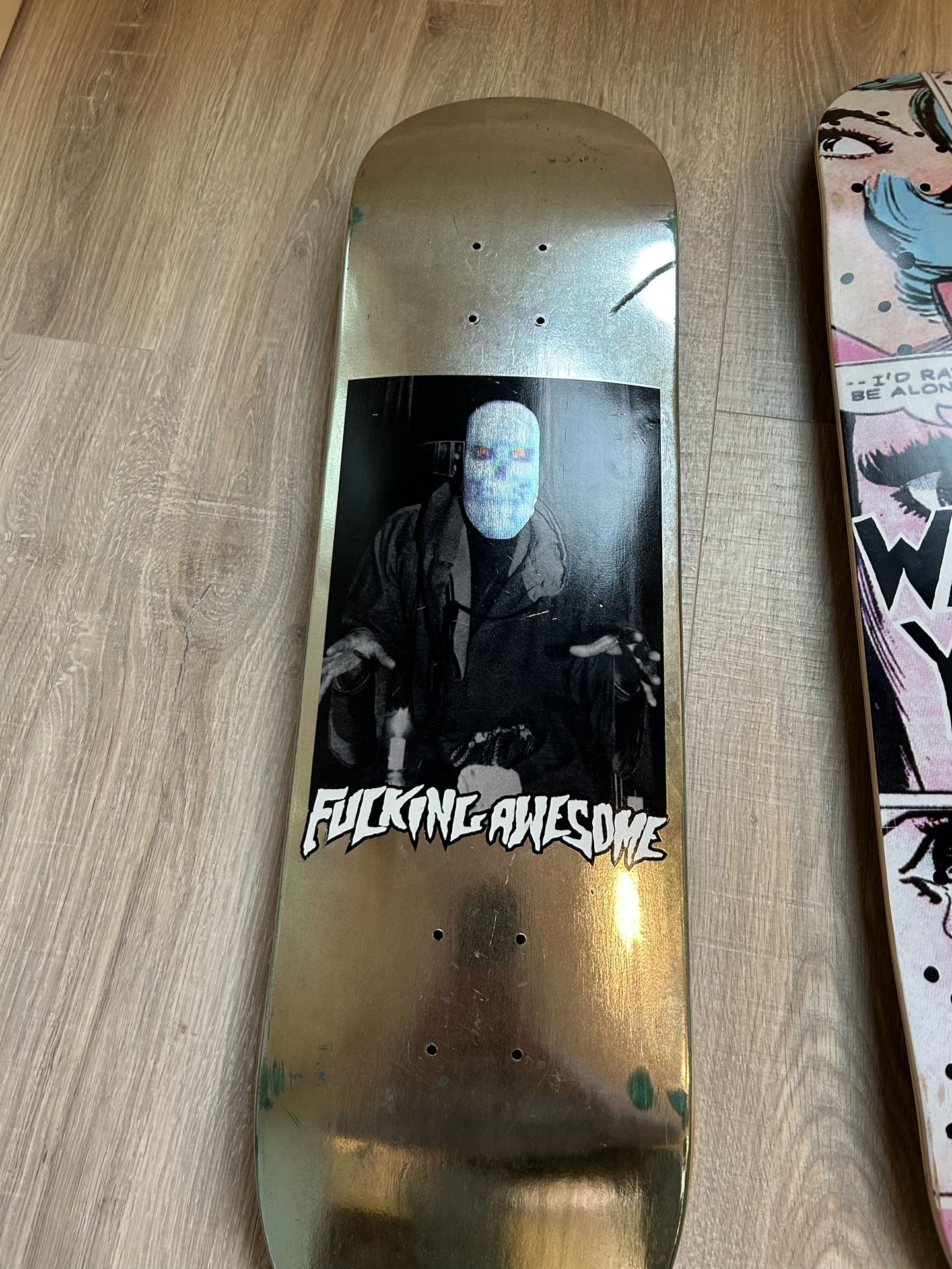 Supreme - facking awesome デッキ F*cking Awesome Heavy Metal Deck FA Skateboard Deck Rare