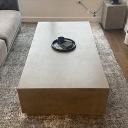CB2 Modern Concrete Coffee Table (Indoor Or Outdoor Use)