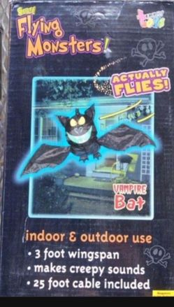 Halloween Decorations 3 foot Flying Vampire Bat Box2