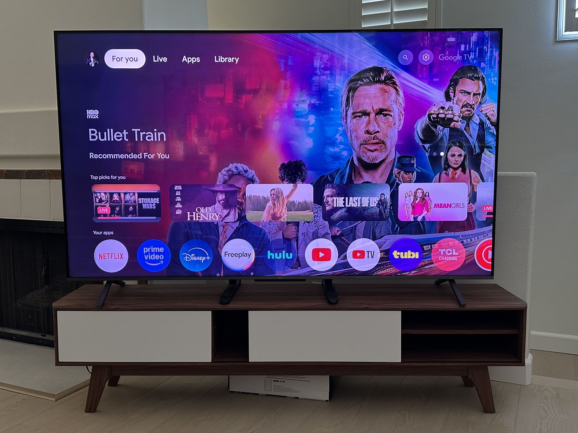 TCL 75" TV And Stand
