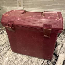 Document Storage Carry On Plastic Box 