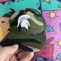 msu spartans nike snapback hat camo colored 