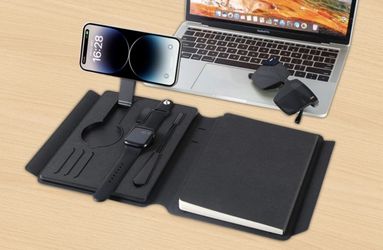 Smart Desk Organizer with built in MagSafe charger, lamp, flash drive