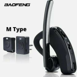 WALKIE TALKIE WIRELESS BLUETOOTH HEADSET M PLUG EARPIECE  PTT FOR MOTOROLA BLACK !!2 Left!!!