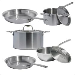 MADE IN 5-ply Stainless Steel 8-piece Cookware Set