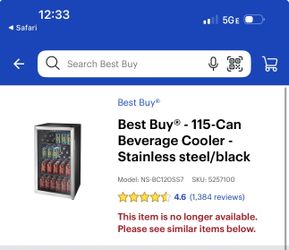 Insignia 115 can refrigerator