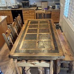 Rustic Dining Table & Chairs