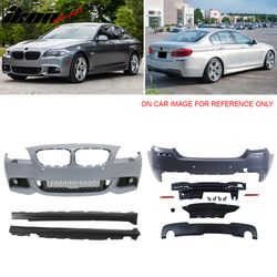 Fits 2011-2016 BMW 5-Series F10 M-Tech Front Rear Bumper +535i Diffuser +Side Skirts