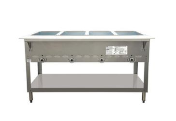 Duke 304-NAT Aerohot 58 inch 4-Well Natural Gas Steam Table Hot Food Unit