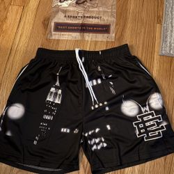 Eric Emanuel Black Skyline Shorts (Large)