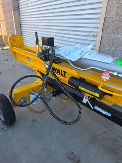 DEWALT 28 Ton 196cc 6.5HP Kohler Engine Horizontal/Vertical Full Beam Hydraulic Log Splitter, Auto Return/Integrated Log Cradle