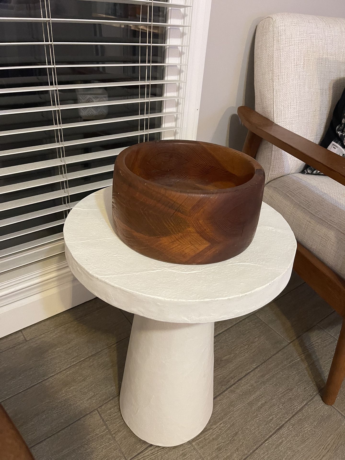 Wooden Bowl Centerpiece 