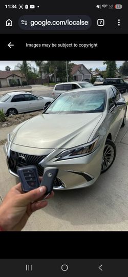 Lexus Sedan with Two Key Fobs