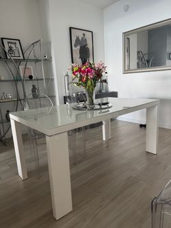Dining Table Glossy White
