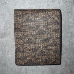 MK mens brown wallet 