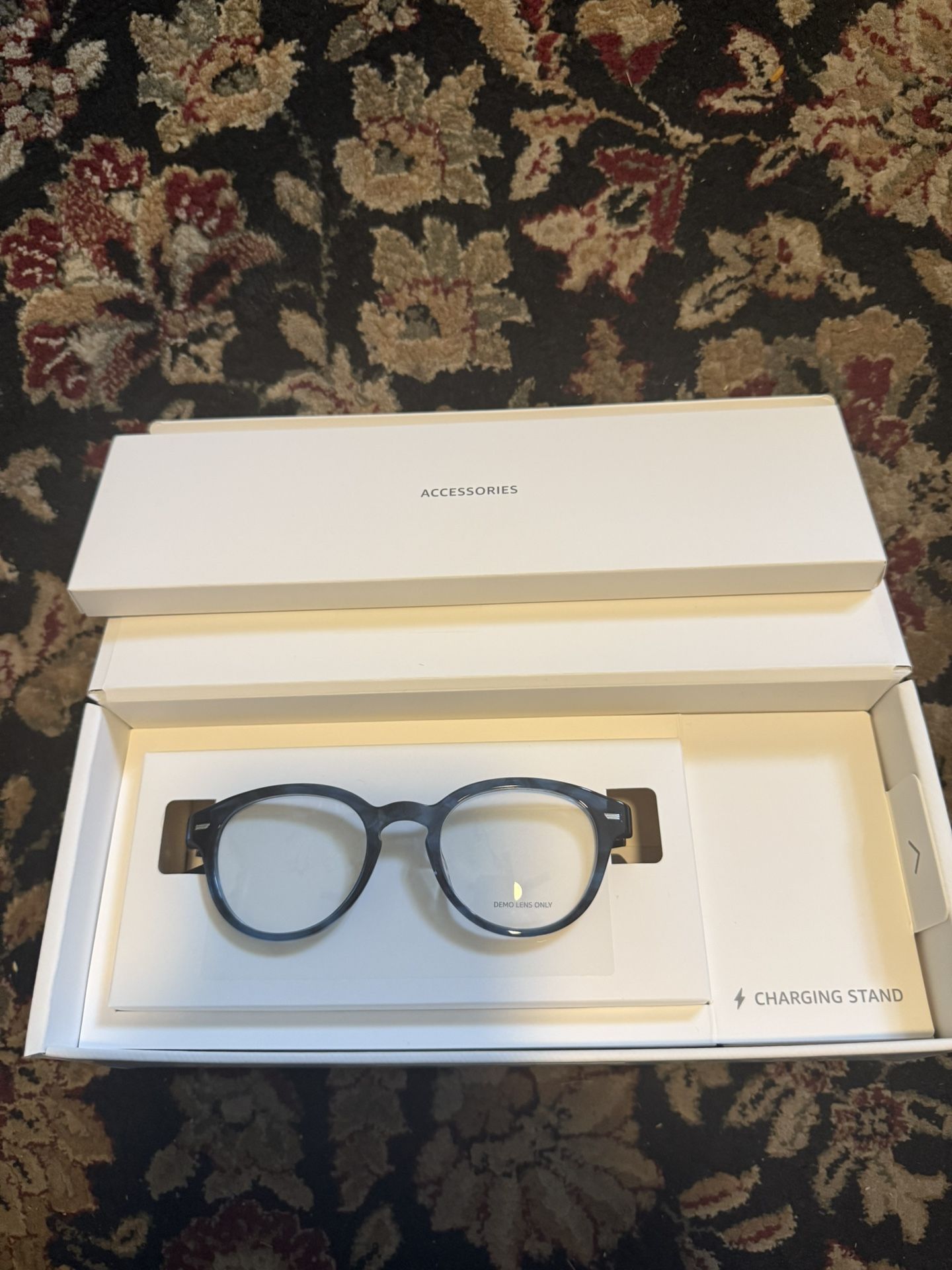 Smart Glasses with Charging Stand β Brand New in Box