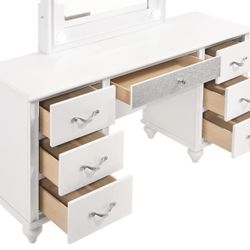 White Vanity Desk
