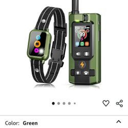 Dog Shock Collar with Remote Control - Upgraded 5 Training Modes with Step Counting & Light Dog Training Collar 3300FT IP67 Waterproof Rechargeable E-