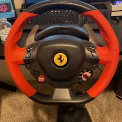 Ferrari Steering Wheel And Pedals  For Xbox Only