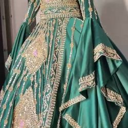 Green Henna Gown
