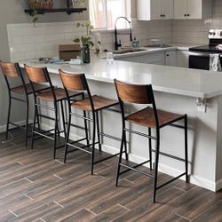 West Elm Counter Chairs 4 - $300