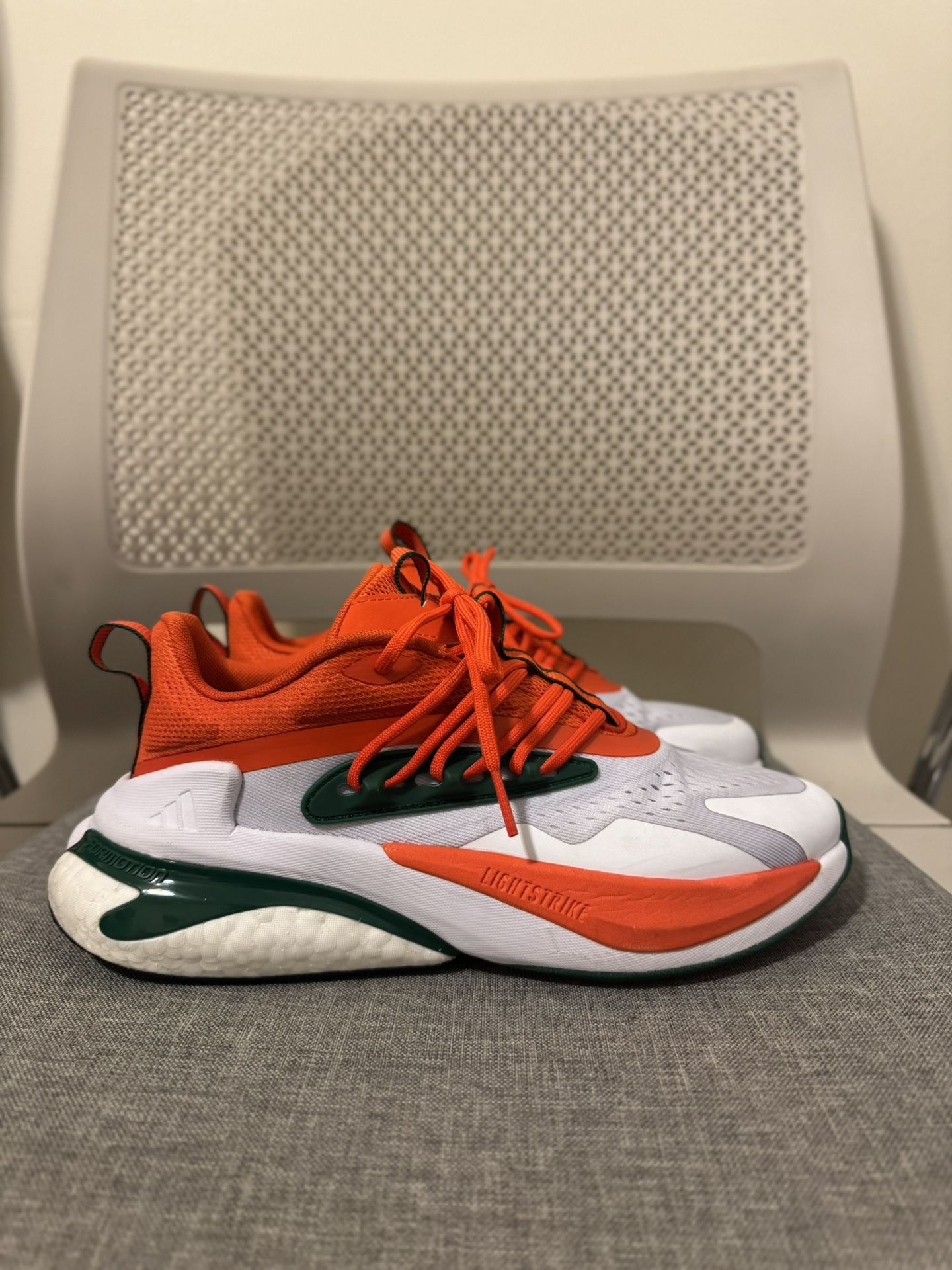 Miami Hurricanes AlphaBoost V2 Shoes Adidas