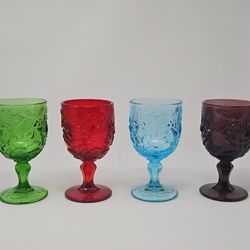 Madonna Inn Wild Rose  Set of 4 Goblets