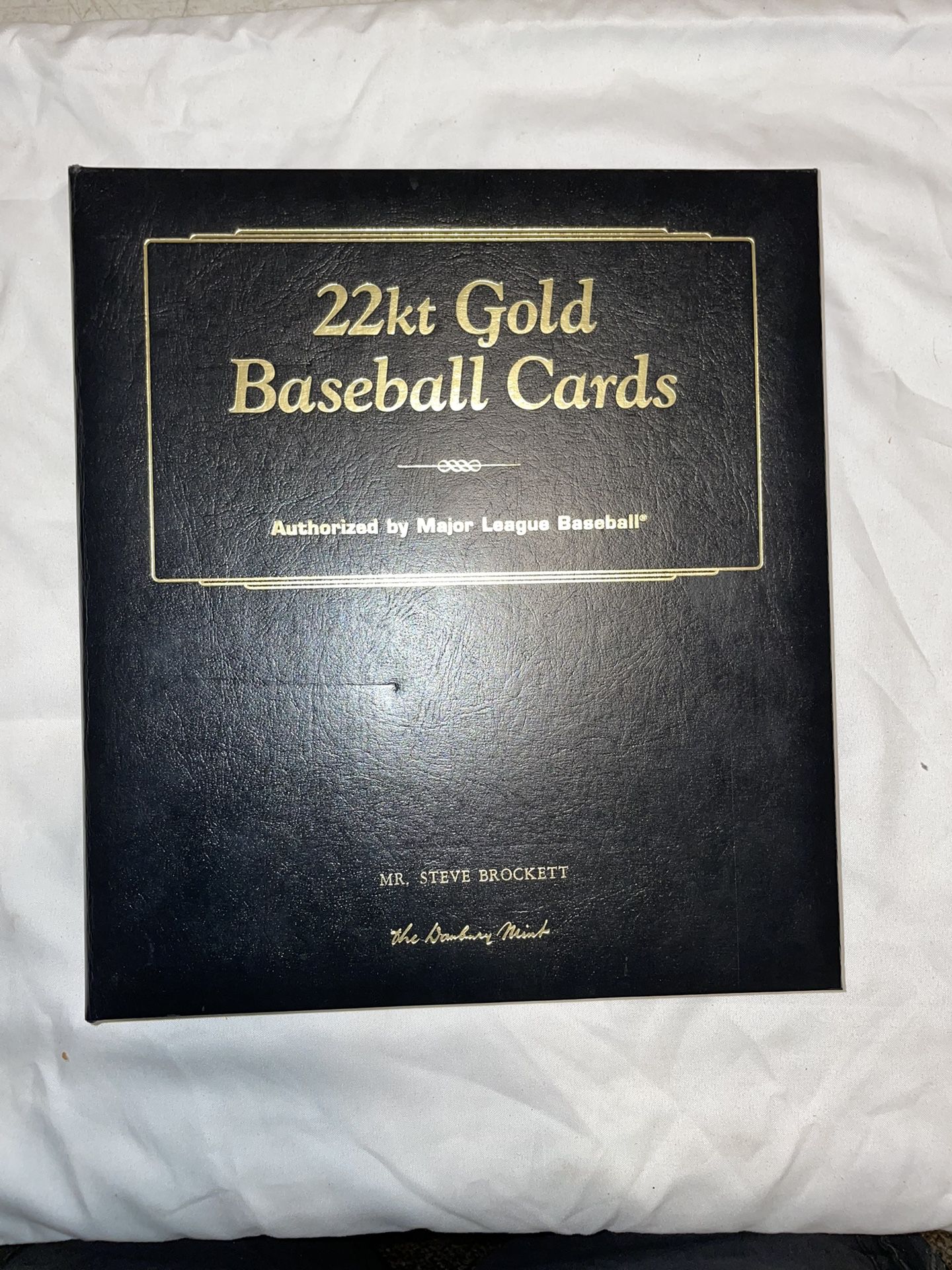 The Dansbury Mint 22KT Gold Baseball Cards 50 Card Set 