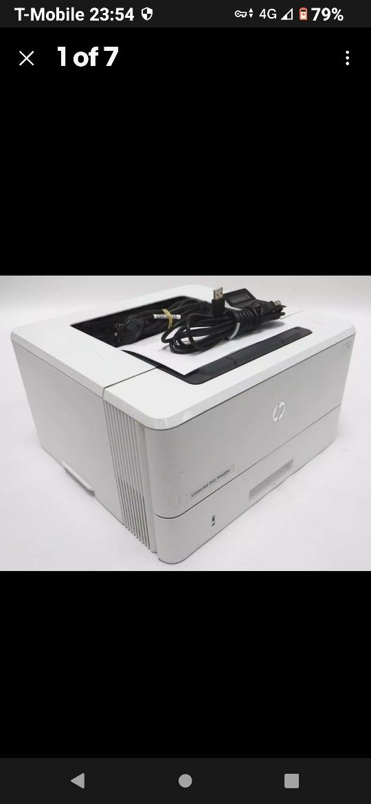 HP LaserJet Pro M402n Monochrome Laser Printer – Used – Pickup Only
Description:
This listing is for a used HP LaserJet Pro M402n monochrome laser pr
