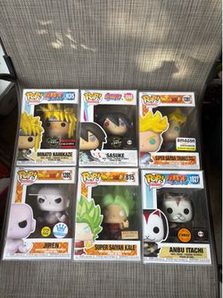 Anime and super hero funko pops