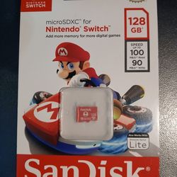 *NEW Sandisk 128gb microSDXC for Nintendo Switch