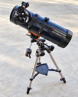 Celestron AstroMaster 114EQ Telescope + Eyepiece & Filter Kit