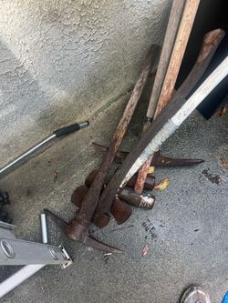 Lot of Vintage Pickaxes and Mattocks