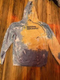 rare National Geographic Bahamas Islands Tie Dye Hoodie