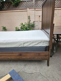 Twin size bed.