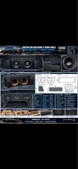 Sundown Audio Buick Grand National Custom Sub Enclosure Build Plan