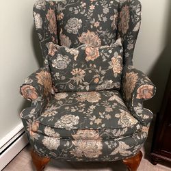 2 Ethan Allen Wing Back Chairs