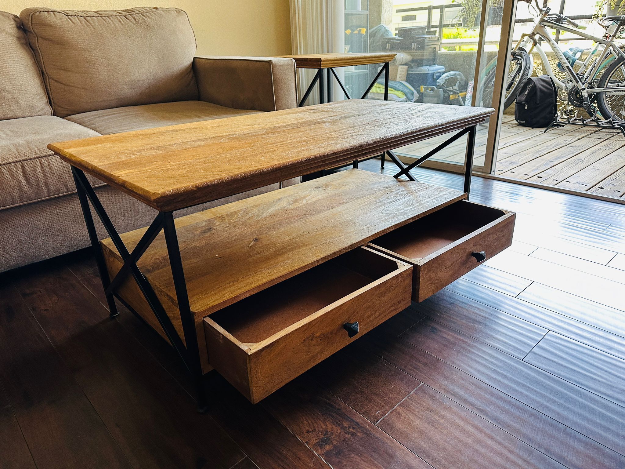 Coffee and Side Table Solid Wood