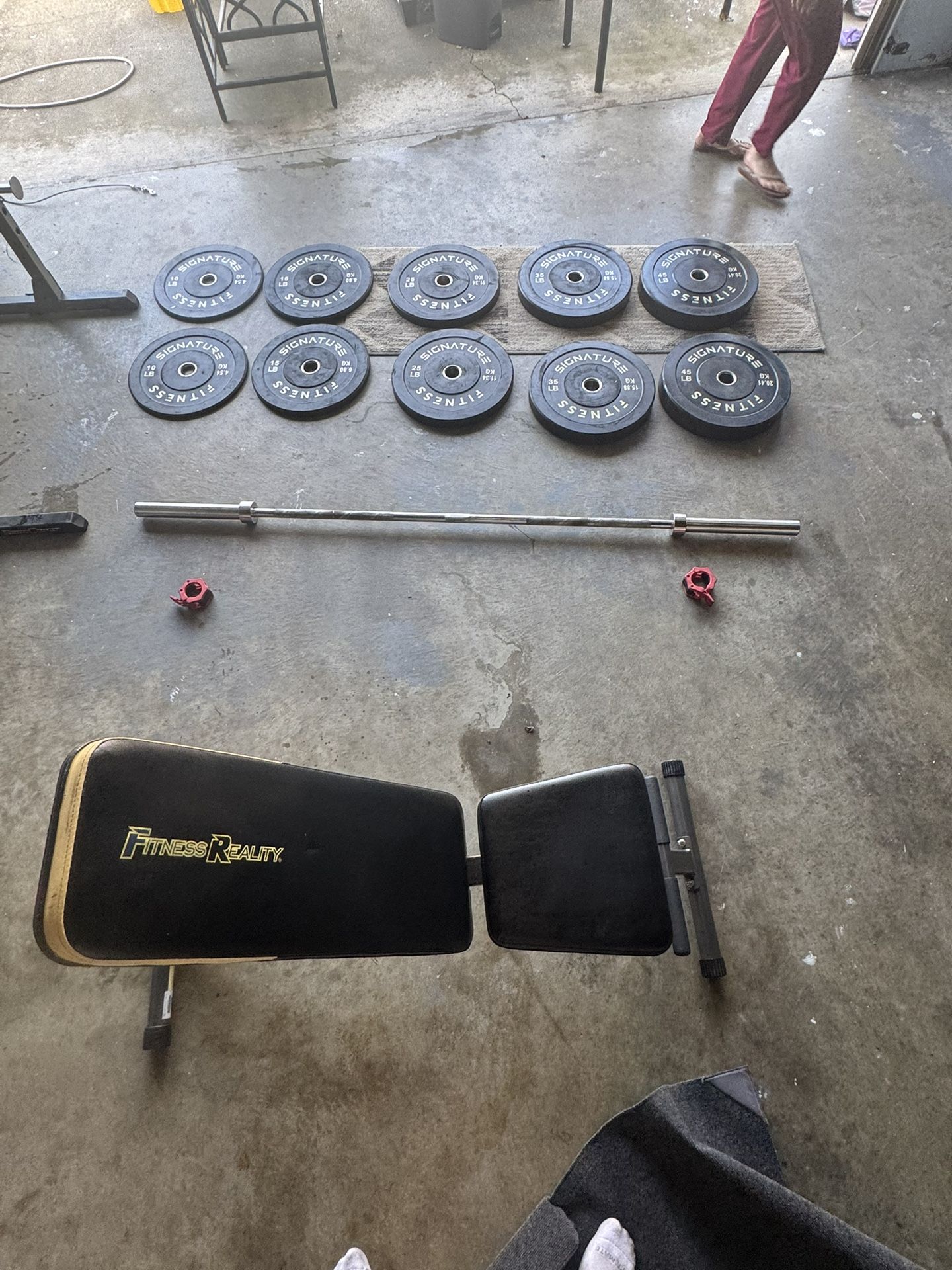 π₯ Complete Home Gym Setup β Power Rack + Weights + Bench β $600 (South SF) π₯