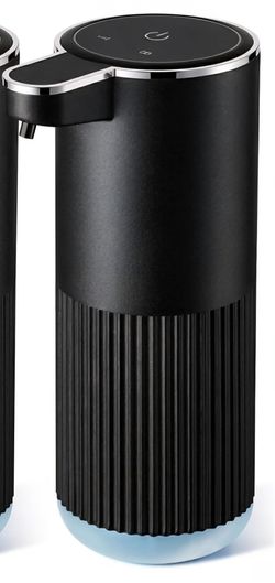 2 Pack Black Touchless Liquid Soap Dispenser for Bathroom, 13.5 Fl Oz
