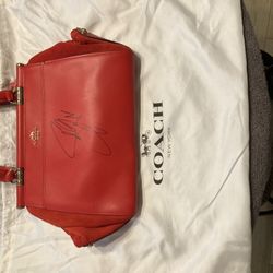 Signed Selena Gomez Limited Edition Coach Purse 