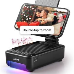 Gifts for Men Him, Cell Phone Stand with Bluetooth Speaker&Led Color Changing Light, Unique Gifts for Women Dad Her Husband, Birthday Gifts for Men