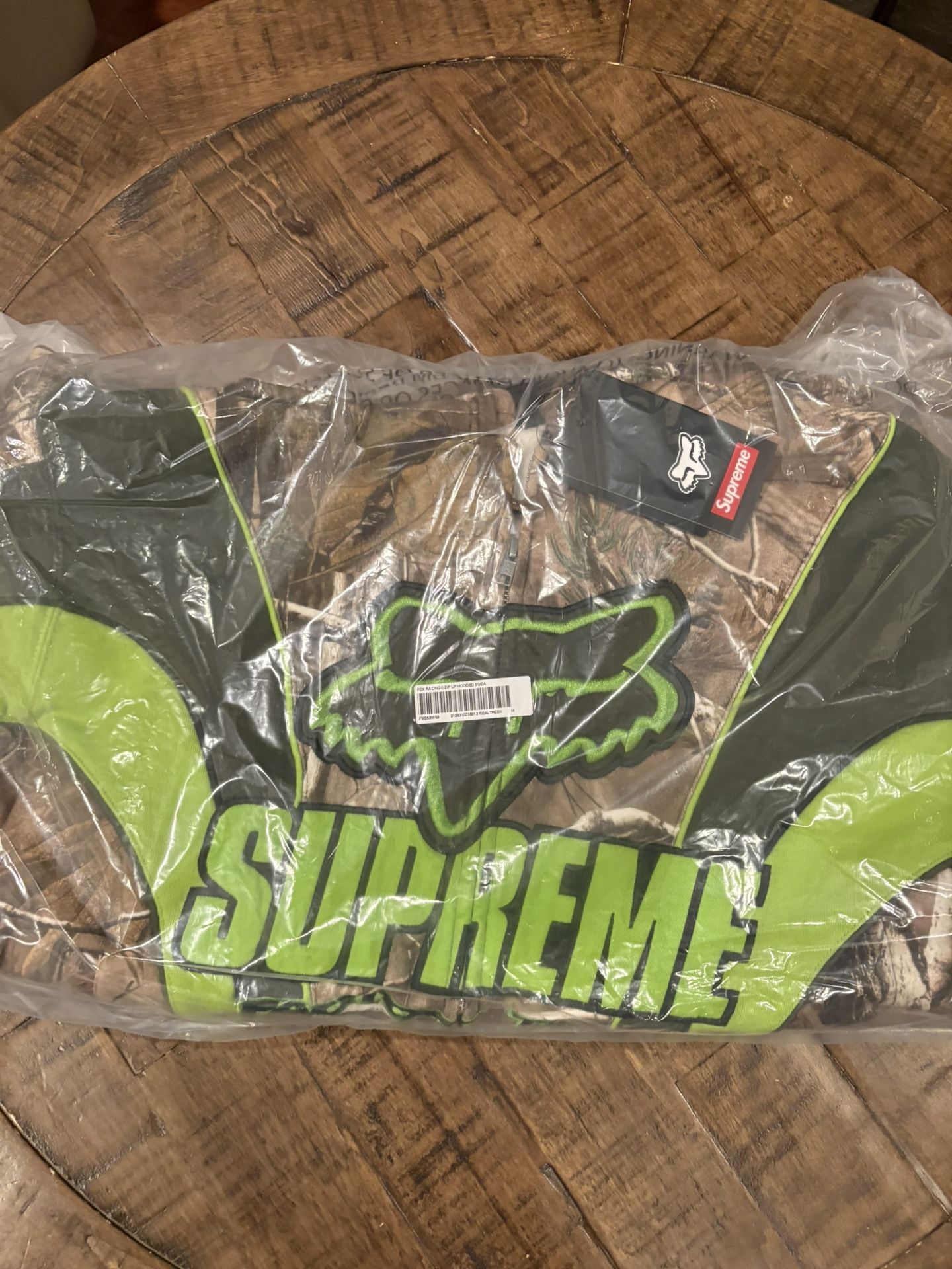 Supreme FW 25’ Week 9 Supreme®/Fox Racing@ Zip Up Hooded Sweatshirt Realtreecamo & Blue