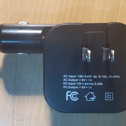 New And Never Used 3way Cell Phone Charger, Car, Wall And USB