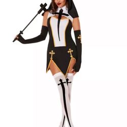 Adult  Nun Costume Halloween 