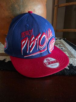 Detroit Pistons New Era 9Fifty Snapback Hat Blue/Red Hardwood Classics NEW
